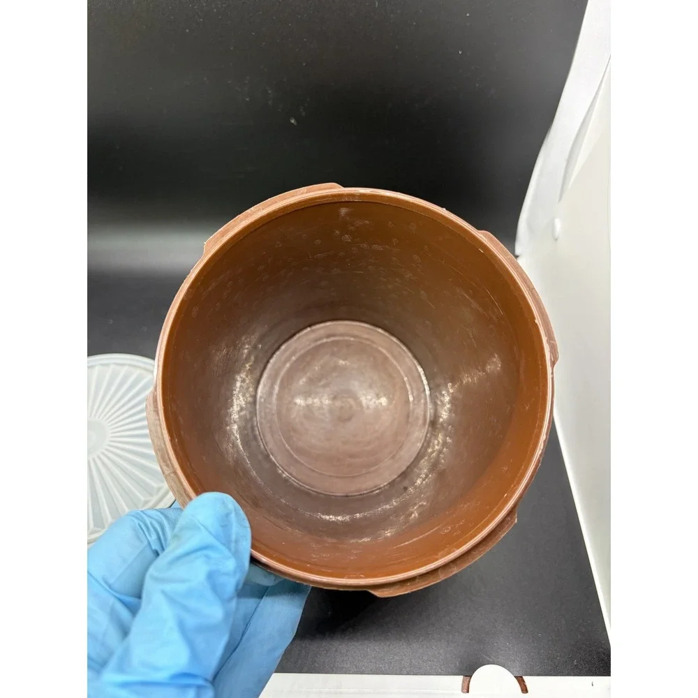 Vintage Brown‎ Tupperware Canister With Lid #809-8
